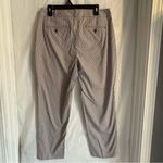 Talbots Hampshire Ankle Pants Women's Size 10 Curvy Fit Grey White Striped Coast Photo 2