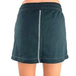 Playboy by Pacsun Green White Logo High Waist Drawstring Straight Mini Skirt S Photo 2