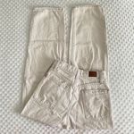 BDG High Waisted Cream Distressed Baggy Jeans Photo 3