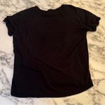 Lauren Moshi EUC Black Peace Lips Graphic Tee | Soft Cotton Blend Size S Photo 2