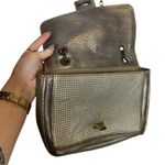 Sondra Roberts Leather Metallic Convertible Crossbody Purse Bag Photo 4