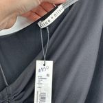 Alice + Olivia  Binnie Black Asymmetric Ruched One Shoulder Mini Dress Size 4 NWT Photo 3