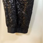 New York & Co. Women’s Sequined Cuffed Legs Pants Black Sz Med 29 X 28 Photo 2