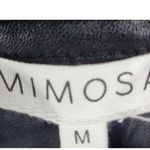 Mimosa Womens Jacket Size M Black PU Leather Quiltted Oversized Patch Pockets Size M Photo 11