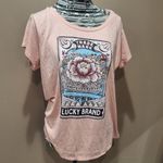 Lucky Brand Lightweight Flower Art Deco Graphic T-shirt Sz XXL Photo 1