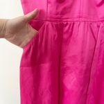 Vineyard Vines Derby V-Neck Fit & Flare Mini Dress Sleeveless Barbie Pink Size 8 Photo 4