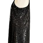 Cocktail Black Sequins Dress Swing Sleeveless Racerback by UNIX LBD Small NWT Photo 4
