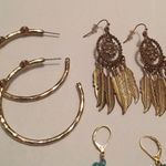 Lot Of 5 Costume Earrings Pierced Variety! Statement Photo 3