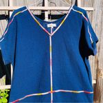 Madewell  Isadora Embroidery Easy Dress M Blue Photo 3