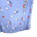 Madewell Side Button Mini Skirt Aloha Floral 16 Periwinkle Photo 10