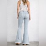 Rue 21  High-Rise Light Wash Flare Jeans Studded Detail Size 6 NWT Photo 1