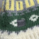 Bula Fair Isle Lambswool Pom Beanie with Fleece Ear Band Green Photo 3