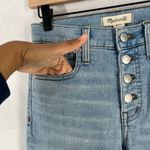 Madewell  Skinny Jeans Women 25 Blue Denim Cotton Button Fly High Rise Distressed Photo 10