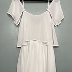 Show Me Your Mumu NWT  Caitlin Ruffle Romper White Short Women’s Size Medium Photo 0