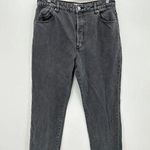 Rolla's  Black Wash Classic Straight High Rise Denim Jeans Regular Fit Size 32 Photo 0