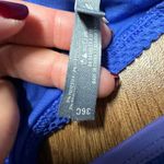 Aerie  Women’s Blue Lace Underwire Push Up Halter Bikini Top Size 36C Tassel Photo 5