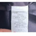 Vtg 90s Outerwear by Pheonix Purple Leather Jacket Coat Shoulder Pads Sz SP Photo 8