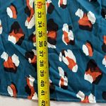 NWT!Teal Animal Print belted sleeveless pocket Midi Dress Size 10 or Medium Blue Photo 9