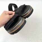 Mephisto Dania Black Suede Double Strap Velcro Platform Comfort Sandals Slide 40 Size 9 Photo 4