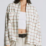 Everlane NEW Cotton Oversized Flannel Boxy Oxford Shirt in Plaid XS Photo 0