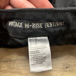 American Eagle  Vintage Hi-Rise Festival Distressed Black Denim Shorts. Size 10 Photo 3