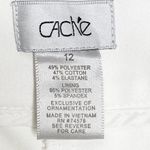 Cache Vintage White Flat Front Dress Pants Size 12 Photo 4