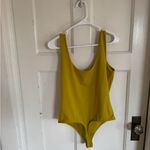 EXPRESS  Body Contour mustard yellow bodysuit size large Photo 3