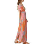 Veda Corazon Maxi in Palma Medium Womens Long Dress Gown Sherbert Pink Photo 10
