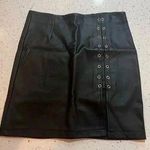 Pleather skirt with o ring detail xl Black Photo 0