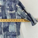 Denim & Co  Abstract Print Short Sleeve Blouse Shirt Womens XS Blue Photo 4
