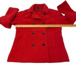 Lands' End Women's S 6-8 Jacket Red Nautical Anchor Double Breasted Polartec Photo 7