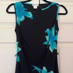 American Vintage Vintage 90s Y2K Studio Soleil black floral sleeveless dress small made in USA Photo 6