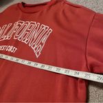 SheIn Oversized Red Graphic “California West Coast” Fleece Sweatshirt Photo 4