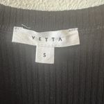 Vetta Black Ribbed Knit Button Up Sweater Midi Dress Size Small Long‎ Sleeve Photo 4