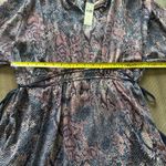 Anthropologie NWT Floreat Zharah Snake Skin Print Peasant Dress size LargeP Photo 11