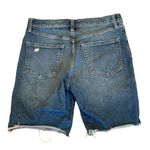 Gap  High Rise Jean Shorts Denim Raw Hem Distressed 8 Photo 1