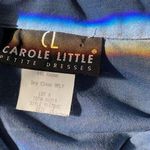 carole little Vintage 90s Chambray Wrap Shirt Dress XS/S Photo 5