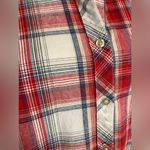 Bit & Bridle Sleeveless Western Tank Button Multicolor Red Plaid Shirt Womens Photo 5