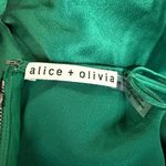 Alice + Olivia New! Alice + Olivia Harmony Drapey Slip Midi Dress in Emerald Green Sz 8 $395 Photo 6
