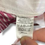 Loft  Pink White Striped Elastic Waist Cotton Shorts Women’s Medium Photo 8