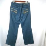 Seven7  12 35x32 High Waisted Flare Dark Wash Jeans Photo 1