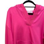 Abela Story + Co Reset V Neck Hooded Pullover Sweatshirt Top Pink Size XL Photo 4