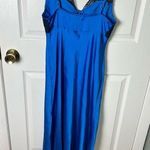 Free People  Countryside Lace Maxi Slip in Blue Campanula Combo S Photo 6