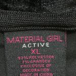 Material Girl Black Velour Cold Shoulder Top Photo 6