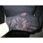 New Womens NWT NIU Black L Designer Dress Lace Wool Long Sleeves Large NIU' Photo 8