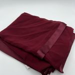 Calvin Klein Elegant Satin-Trim Chiffon Evening Wrap in Maroon NWT Photo 2