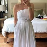 A New Day NWT 22 Plus Sleeveless Bandeau Pleated midi Dress Belted Sun Dress Photo 3