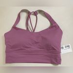Lululemon NWT Free To Be Longline Bra Velvet Dust Size 4 Photo 5