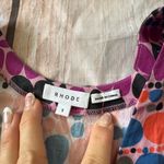 Rhode Woman’s Size Small Maxi Dress Purple Black Blue Geometric Photo 5