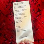 Free People Lola Red Floral Ruffle Boho Crop Top Long Sleeve Blouse Size L Photo 6